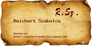 Reichert Szabolcs névjegykártya
